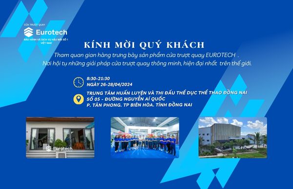 THƯ MỜI THAM QUAN GIAN HÀNG EUROTECH TẠI TRIỂN LÃM SACABUILD ĐỒNG NAI 2024