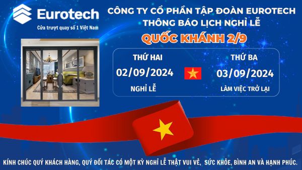 THÔNG BÁO LỊCH NGHỈ LỄ QUỐC KHÁNH