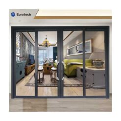 Cửa Trượt Quay Eurotech Hệ Nẹp Rời 6.0 màu xám đá