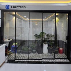 Cua Slim Truot Ban Công 5 Cánh Eurotech Premium