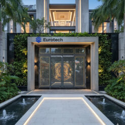 CỬA CỔNG TRƯỢT QUAY EUROTECH HOÀNG GIA MÀU XÁM ĐÁ W